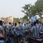 গাইবান্ধায় আর্জেন্টিনার হাজার হাজার সমর্থকের বিশাল শোভাযাত্রা।