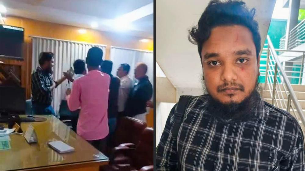 জয়পুরহাটের ক্ষেতলালে ইউএনওর অফিস কক্ষে সাংবাদিকের উপর হামলা ও মারপিট - Chief TV