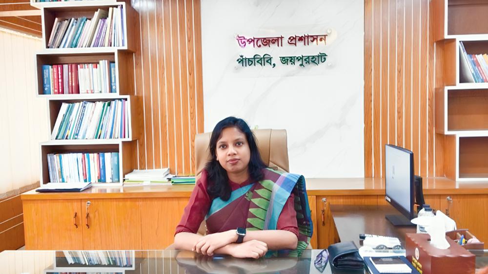 জয়পুরহাটের পাঁচবিবিতে নবাগত ইউএনও কাশপিয়া তাসরিনের যোগদান - Chief TV