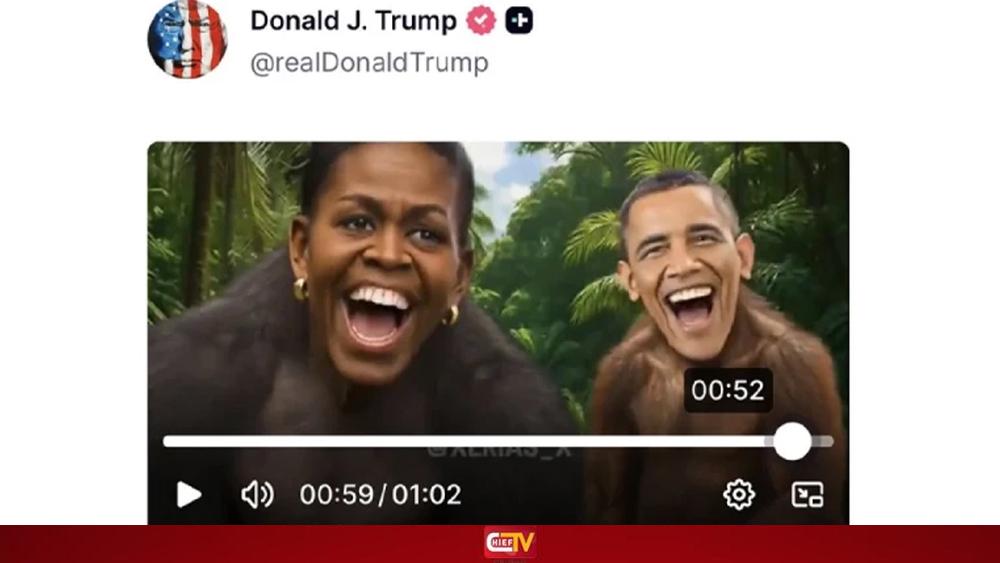 ওবামা দম্পতির ভিডিও প্রকাশ, ক্ষমা চাইবেন না ট্রাম্প - Chief TV